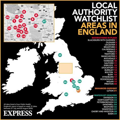 Coronavirus Lockdown Map Which Areas In The Uk Are In Lockdown Uk