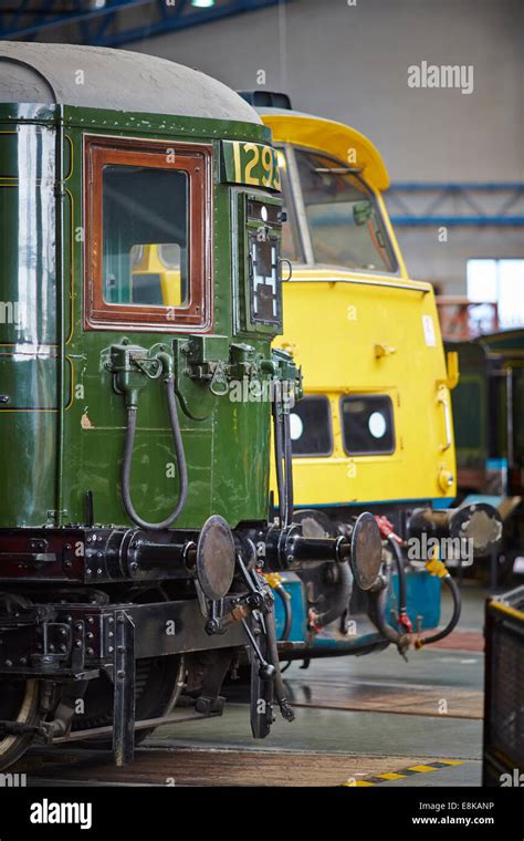 A Br Blue Western D1023 Western Fusilier On Display In The Great Hall National Railway Museum In