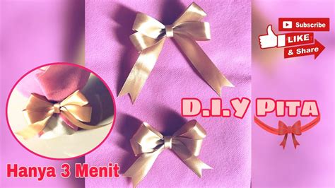 Cara Membuat Pita Easy Diy Nur Kreasi Youtube