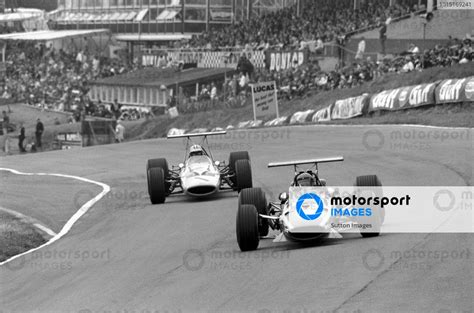 Rd Placed Jacky Ickx Bel Ferrari Leads Th Placed Denny Hulme