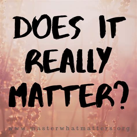 Does It Really Matter — Pam Pegram