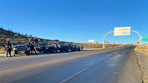 Policías de Coahuila se enfrentan con civiles armados que mantenían