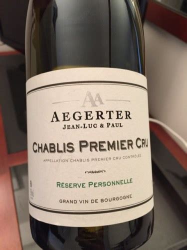 Aegerter R Serve Personnelle Chablis Premier Cru Vivino Australia