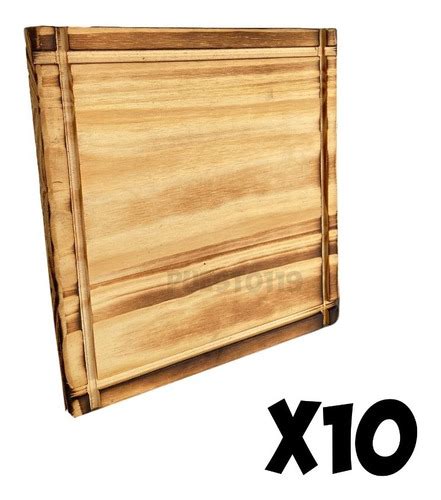 10 Tablas De Pino Plato Para Asado Con Canaleta 25cm MercadoLibre