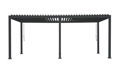 SORARA Outdoor Louvered Pergola 10 20 Aluminum Black Dark Bronze