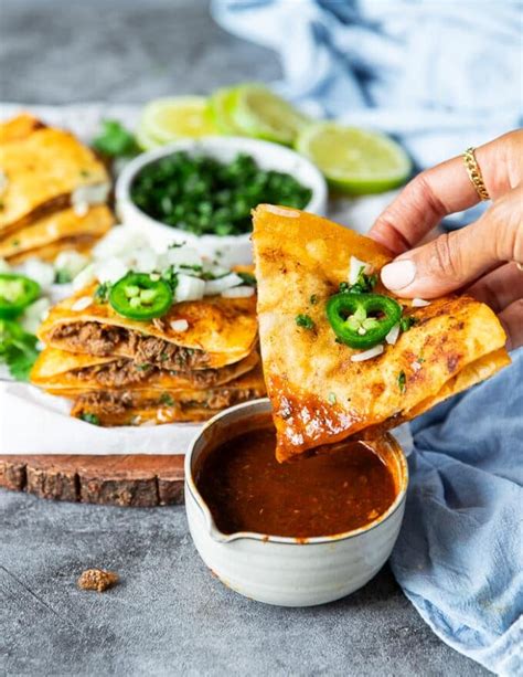 Birria Quesadillas Two Red Figs Einfachbacken Vip