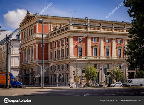 Vienna Concert hall called Musikverein in the city center - VIENNA, AUSTRIA, EUROPE - AUGUST 1 ...