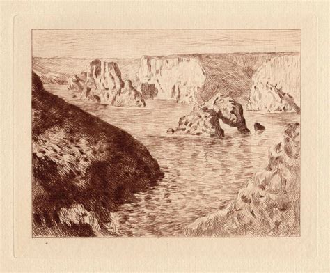 At Auction Claude Monet Claude Monet S Etching Seaside Rocks