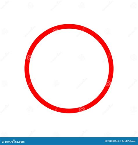 Red Circle Vector Icon. Red Round Isolated Symbol Stock Vector ...