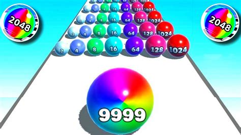 📌satisfying Mobile Game Ball Merge Run 2048 Play 999 Tiktok Video Games Walkthrough Update