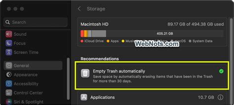 How To Automatically Empty Trash In Mac Webnots