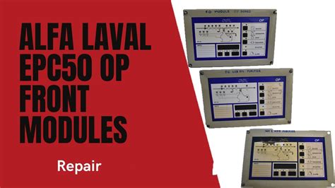 Alfa Laval Epc Op Boards Repair Youtube