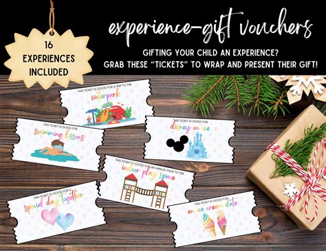 Experience Coupon Voucher Ticket | Experience Gifts for Kids | Digital