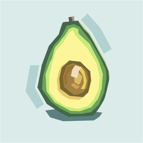 Avocado Vector Illustration 23820919 Vector Art at Vecteezy