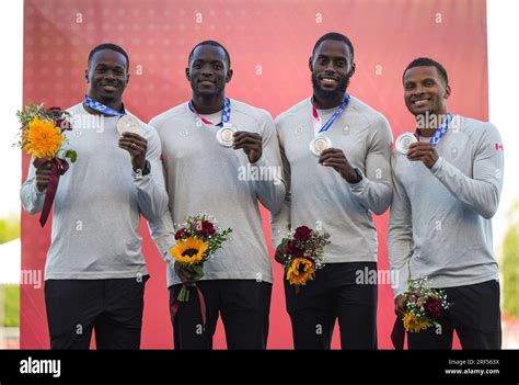 Aaron Brown Jerome Blake Brendon Rodney And Andre De Grasse From