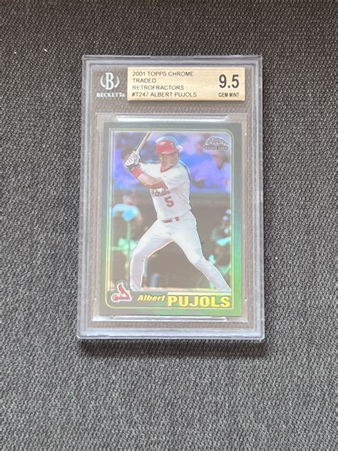 Topps Chrome Traded Retrofractors T Albert Pujols Rc Bgs