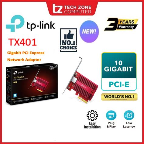 TP LINK TX401 Gigabit PCI Express Network Adapter Shopee Malaysia