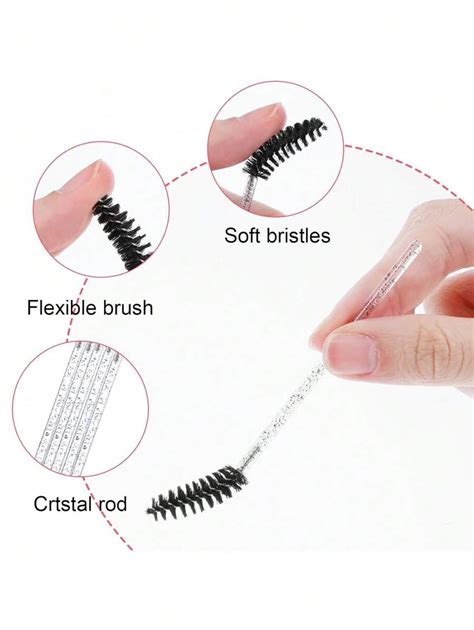 500pcs 100pcs 50pcs Disposable Mascara Wands Lash Spoolies Eyelash Brush Spoolies For Eyebrow