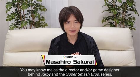 Masahiro Sakurai Starts a YouTube Channel - Siliconera