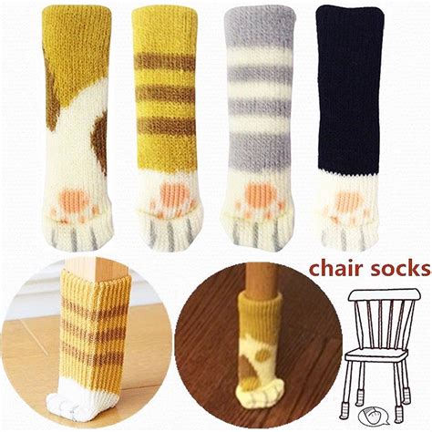 Buy Cat Paw Knitting Wool Furniture Cover Socks Floor Protector Chair