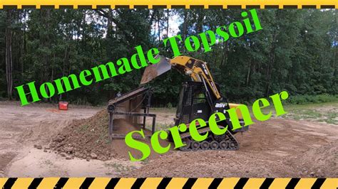 Screening More Topsoil With The Homemade Screener Youtube