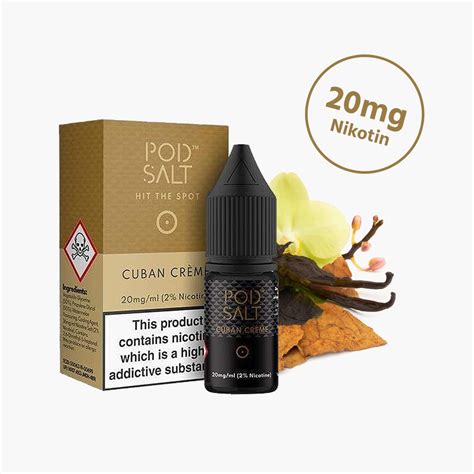 Pod Salt Cuban Cream Cigars Nicotine Salt Liquid 20mg