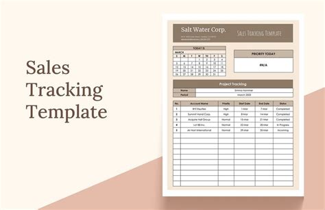 Sales Tracking Template in Excel, Google Sheets - Download | Template.net