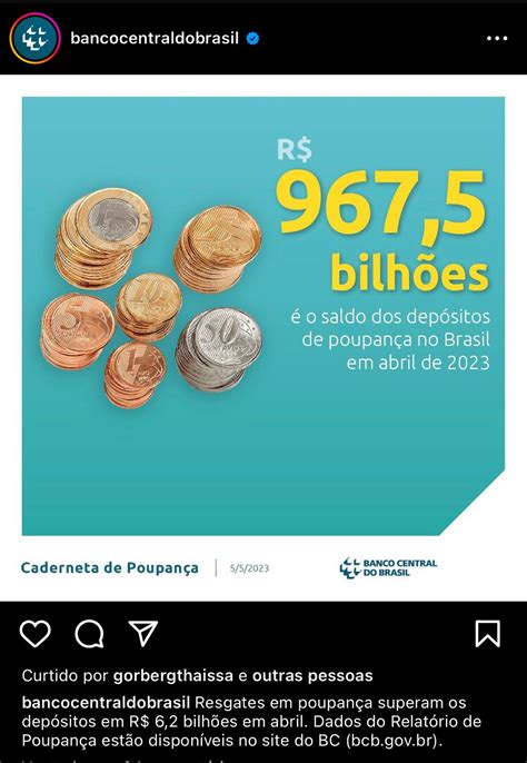 Banco Central Faz An Ncio Sobre Poupan A E P Blico Se Revolta