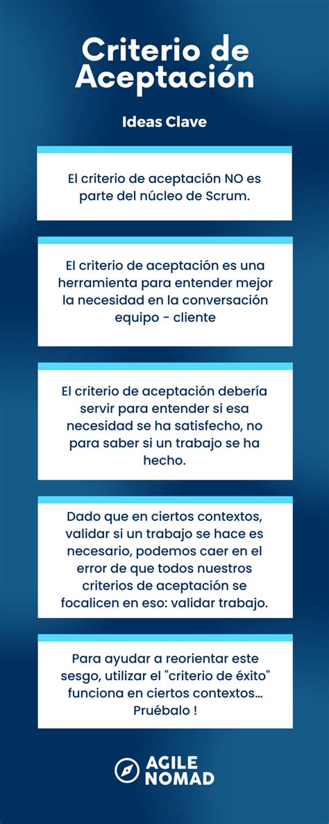 Criterio De Divisibilidade Por 9 - Criterio de Aceptación - Blog Agile Nomad — Agile Nomad