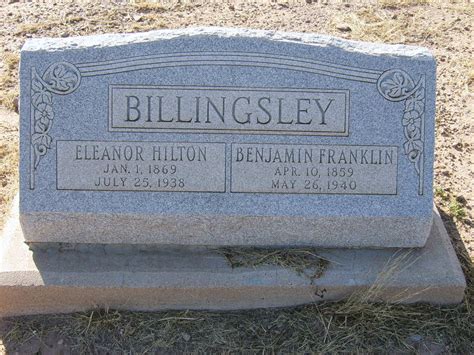 Benjamin Franklin Billingsley 1859 1940 Find A Grave Memorial