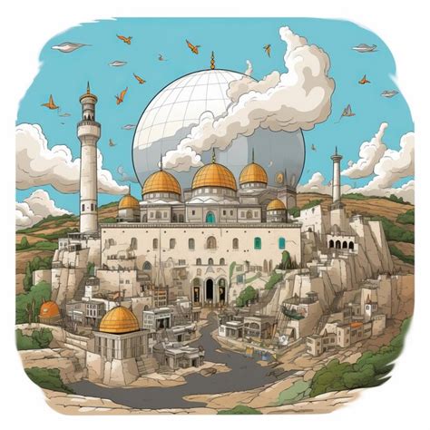 Premium Photo | The Enchanting Adventures of Masjid Al Aqsa An Animated ...