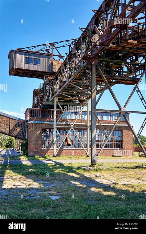 Crane Bridge With Crusher House In The Historical Technical Museum