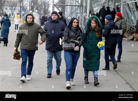 Relatives Of The Victims Who Died From A Plane Crash In Iran Arrive At