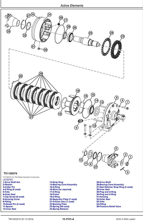 John Deere Loader 624K II 4WD Repair Technical Service Manual TM14202X19