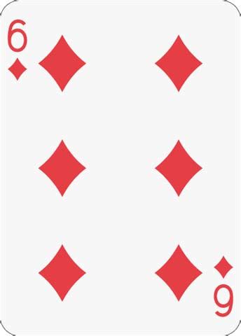 Math Clip Art Playing Card The 6 Of Diamonds Media4math