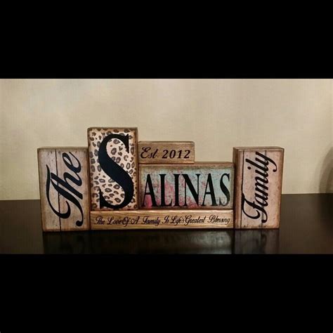 Christmas Gift for Family, Personalized Family Gift, Family Name Wood ...