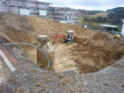 Aushub Der Baugrube Unser Weg Zum Haus