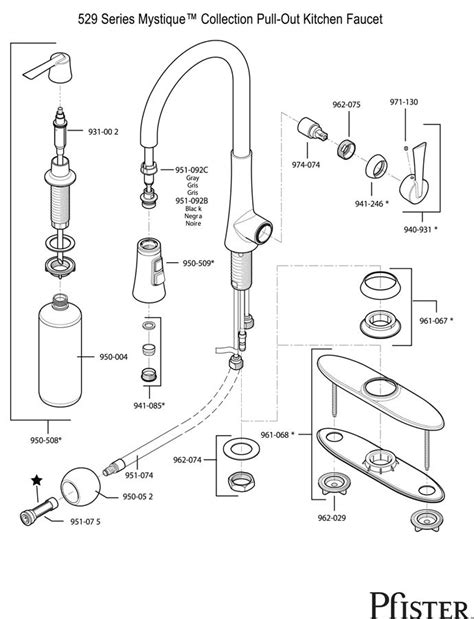 Pfister Series Mystique Replacement Parts Kitchen Faucet For Price Marielle