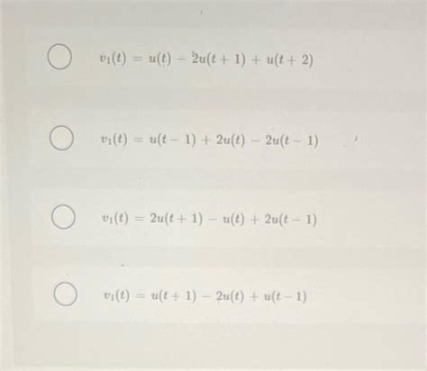 Solved What Is The Singularity Function Of The Signal In The Chegg