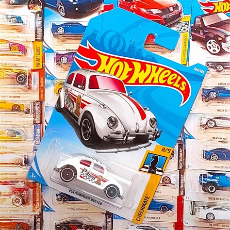 HOT WHEELS VOLKSWAGEN BEETLE WHITE CHECKMATE Shopee Malaysia