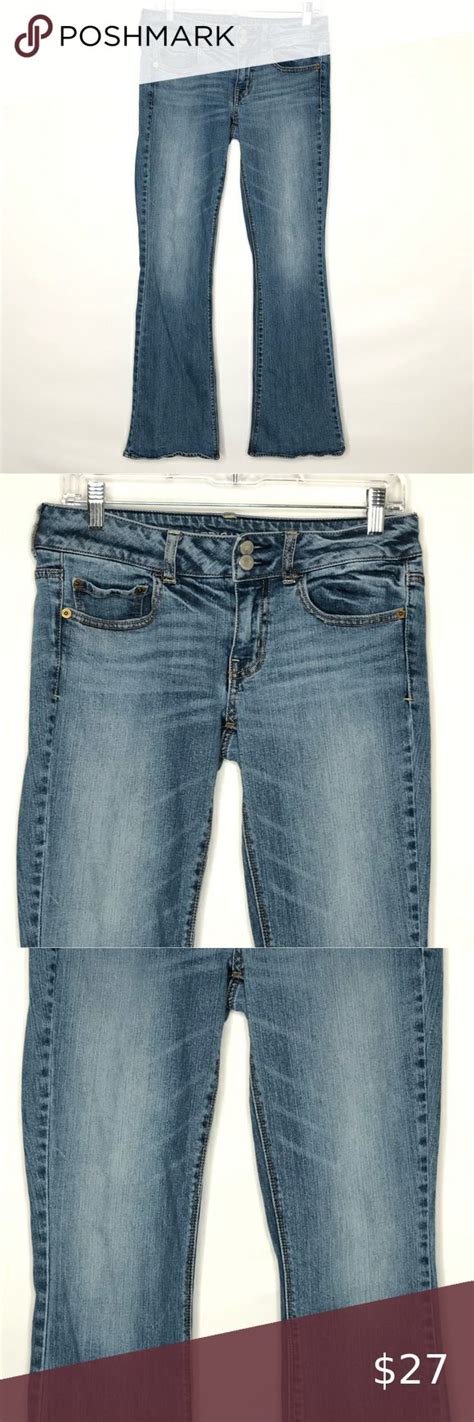 American Eagle Artist Stretch Flare Jeans Size Medium Wash Pocket