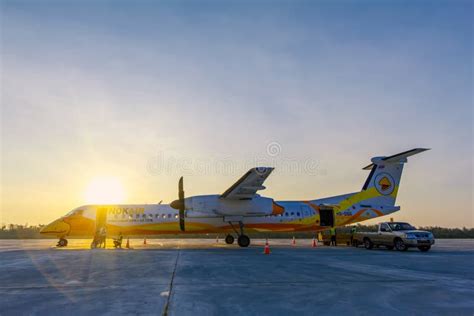 Thailand, 22 January 2019: Nok Air Plane is Parked at Buri Ram Airport ...