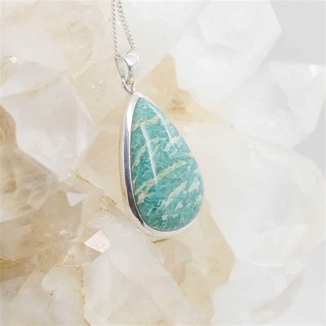 Buy Amazonite Pendant Colliers Crystals