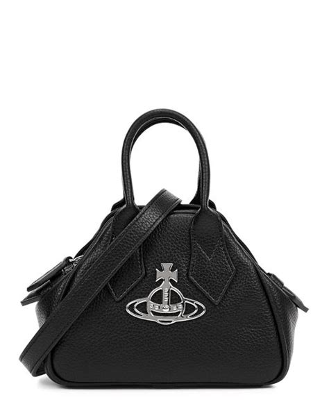 Vivienne Westwood Yasmine Mini Vegan Leather Cross Body Bag In Black Lyst