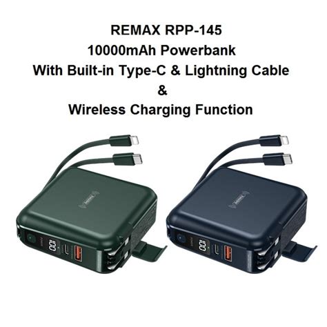 Tokuniku Remax Rpp Mah Built In Cable Powerbank With