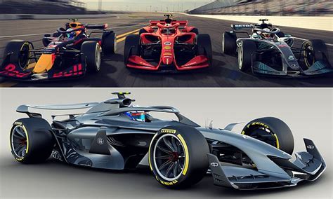 A look into Formula One's future: Stunning pictures reveal concept cars ...