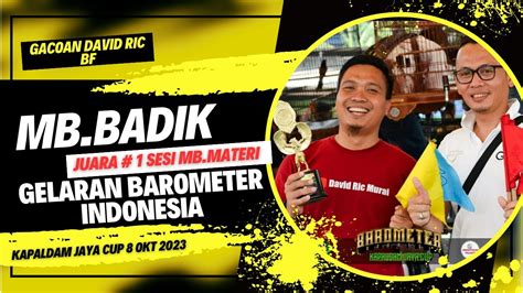 MURAI BATU BADIK TAMPIL MEMUKAU DI BAROMETER INDONESIA AMUNISI DAVID