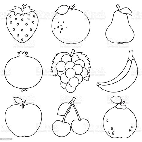 Detail Gambar Mewarnai Buah Buahan Koleksi Nomer 17