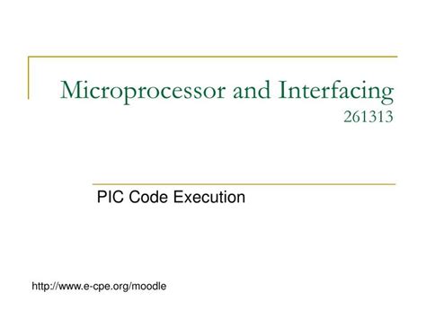 Ppt Microprocessor And Interfacing Powerpoint Presentation