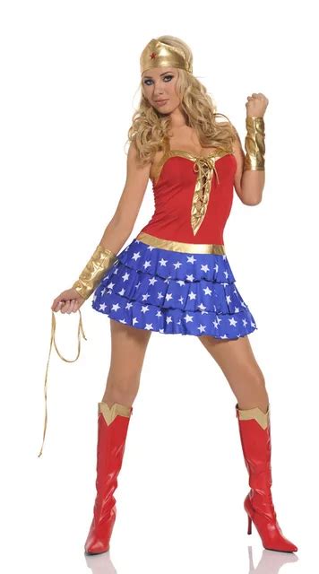 Buy Hot Sale Sexy Adult Wonder Woman Costume Deluxe Ladies Wonder Woman Super